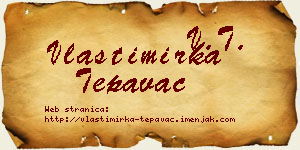 Vlastimirka Tepavac vizit kartica